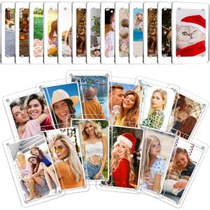 imageESRICH 12 PackAcrylic Fridge Magnetic Frame Mini Picture Frames Double Sided Photo Magnet Frames for RefrigeratorMini Clear Picture Frame Gifts 236 x 354Inch25pack