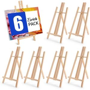 imageESRICH 2 Pack 118quot Wood EaselsTabletop Easel for PaintingPainting Party Displaying Canvases Kids Student Table School Desktop Portable Canvas Photo Picture Sign Holder166P
