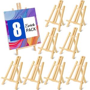 imageESRICH 2 Pack 118quot Wood EaselsTabletop Easel for PaintingPainting Party Displaying Canvases Kids Student Table School Desktop Portable Canvas Photo Picture Sign Holder1188P