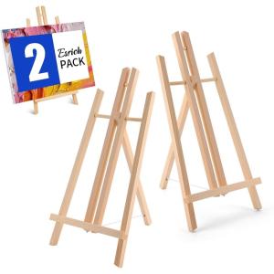 imageESRICH 2 Pack 118quot Wood EaselsTabletop Easel for PaintingPainting Party Displaying Canvases Kids Student Table School Desktop Portable Canvas Photo Picture Sign Holder162P