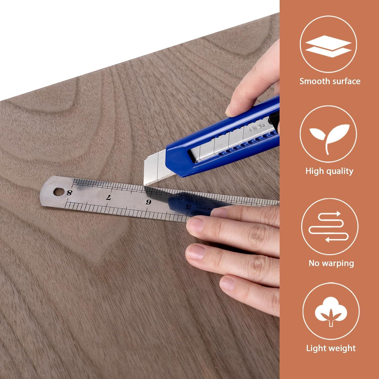 image24Pack Basswood Sheets 4x6x116 Inch Basswood for Laser Cutting ampamp Engraving Thin Plywood Wood Sheets Unfinished Wood for Crafts DIY Architectural Models Wood Burning and PaintingWalnut Plywood 10 Packs
