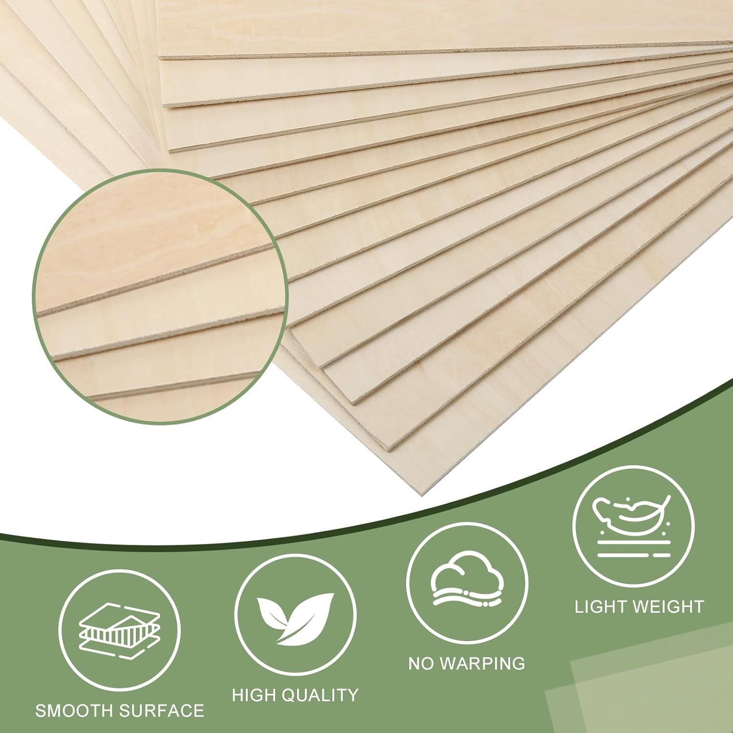 image36 Pack 12x12 Basswood Sheets 18 Inch Unfinished Wood for Crafts Basswood for Laser Cutting ampamp Engraving Wood Burining Basswood Plywood Sheets for Architectural ModelsBasswood 36P