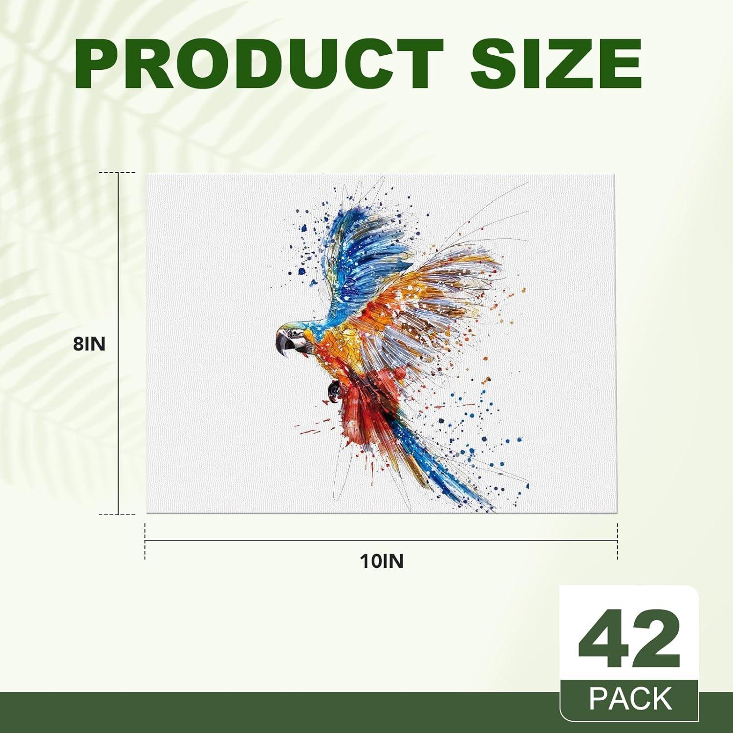 imageESRICH 5x7IN Small Canvases for Painting12 Pack Mini Canvas Boards Cotton Painting Canvas Primed Acid Free Mini Blank Canvas Panels for Oil PaintWatercolorAcrylic PaintGouacheampampTempera8x10in 42pack