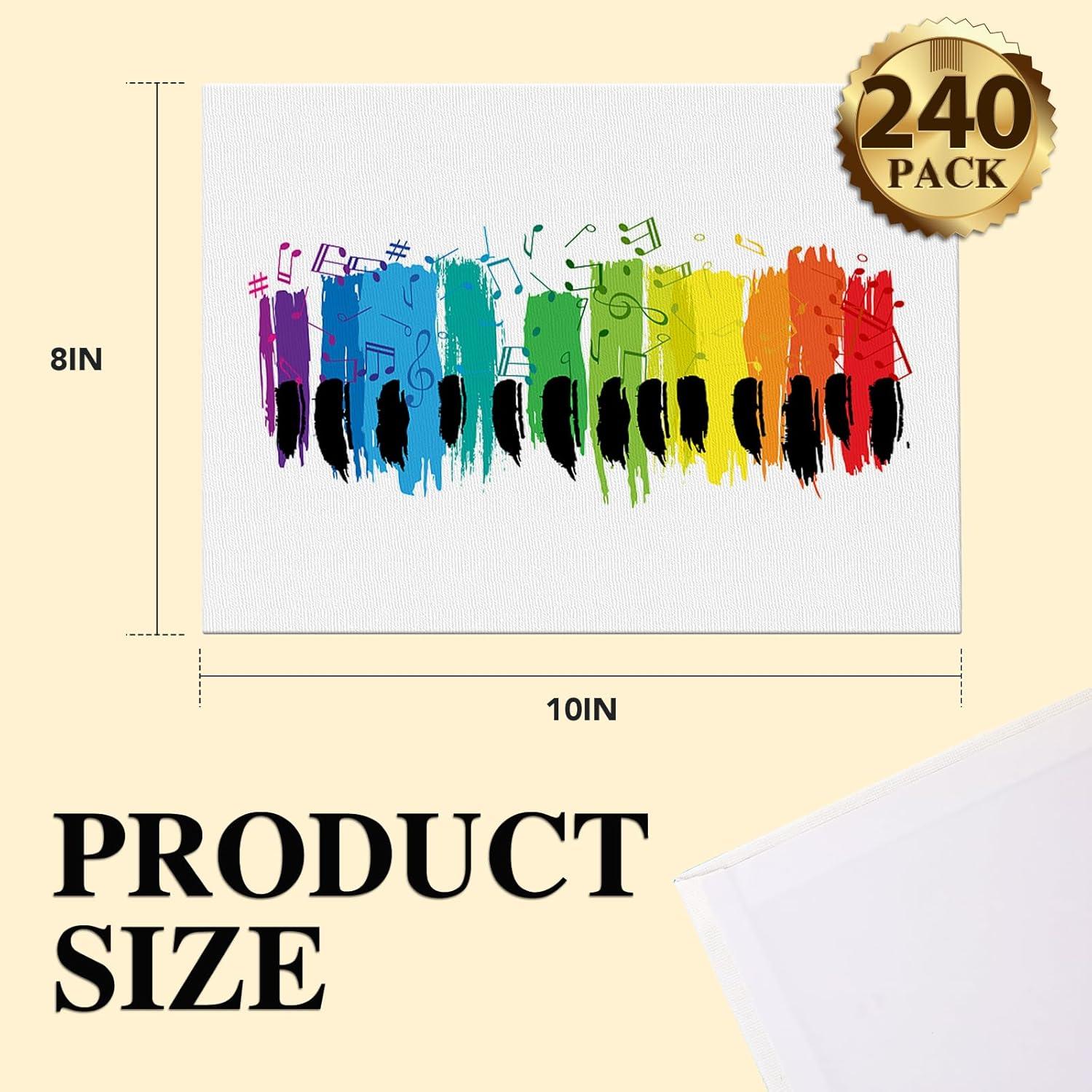 imageESRICH 8x10 Canvas for Painting 8x10 Inch Value Pack of 106 Canvas Boards for Painting Painting Canvas for Adult ampamp KidsCotton Primed Blank Canvas Panels for Oil Watercolor Acrylic Tempera810in 240pack