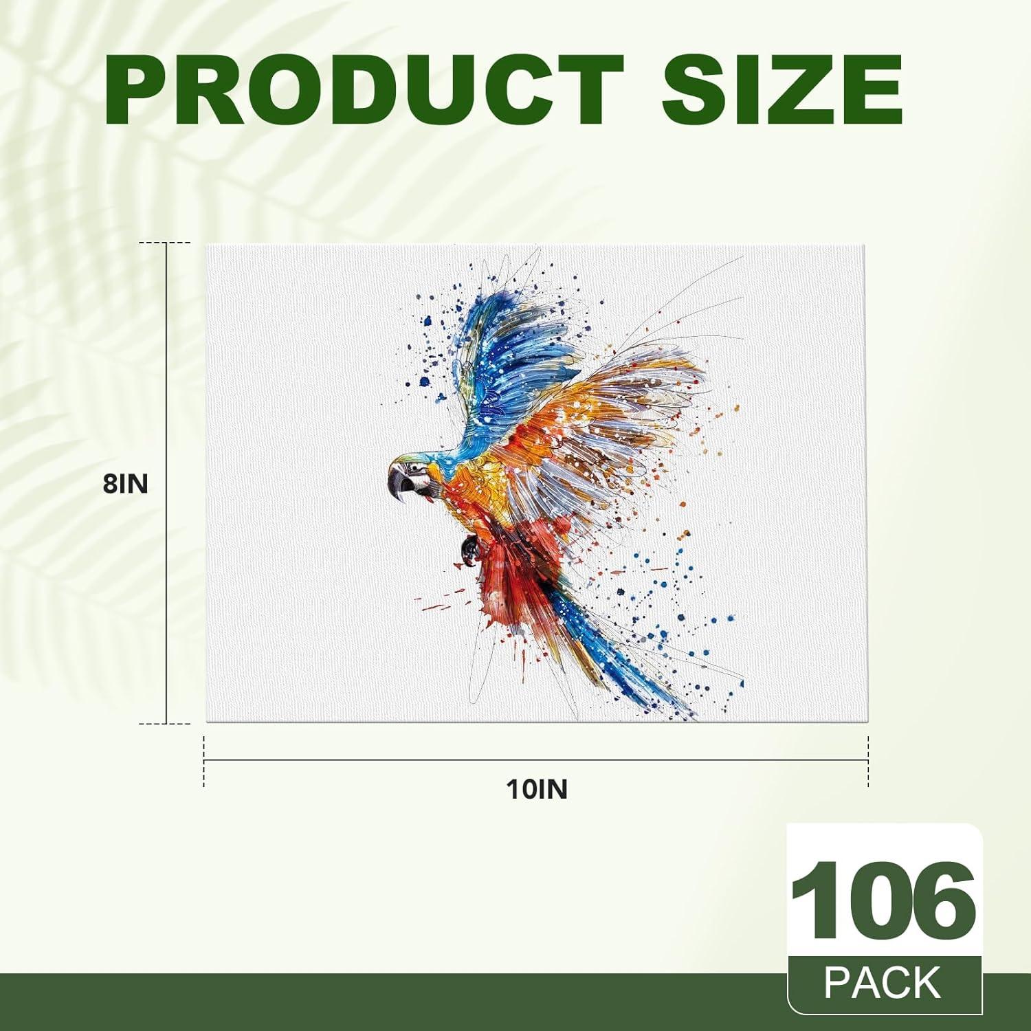 imageESRICH 8x10 Canvas for Painting 8x10 Inch Value Pack of 106 Canvas Boards for Painting Painting Canvas for Adult ampamp KidsCotton Primed Blank Canvas Panels for Oil Watercolor Acrylic Tempera810in 106pack
