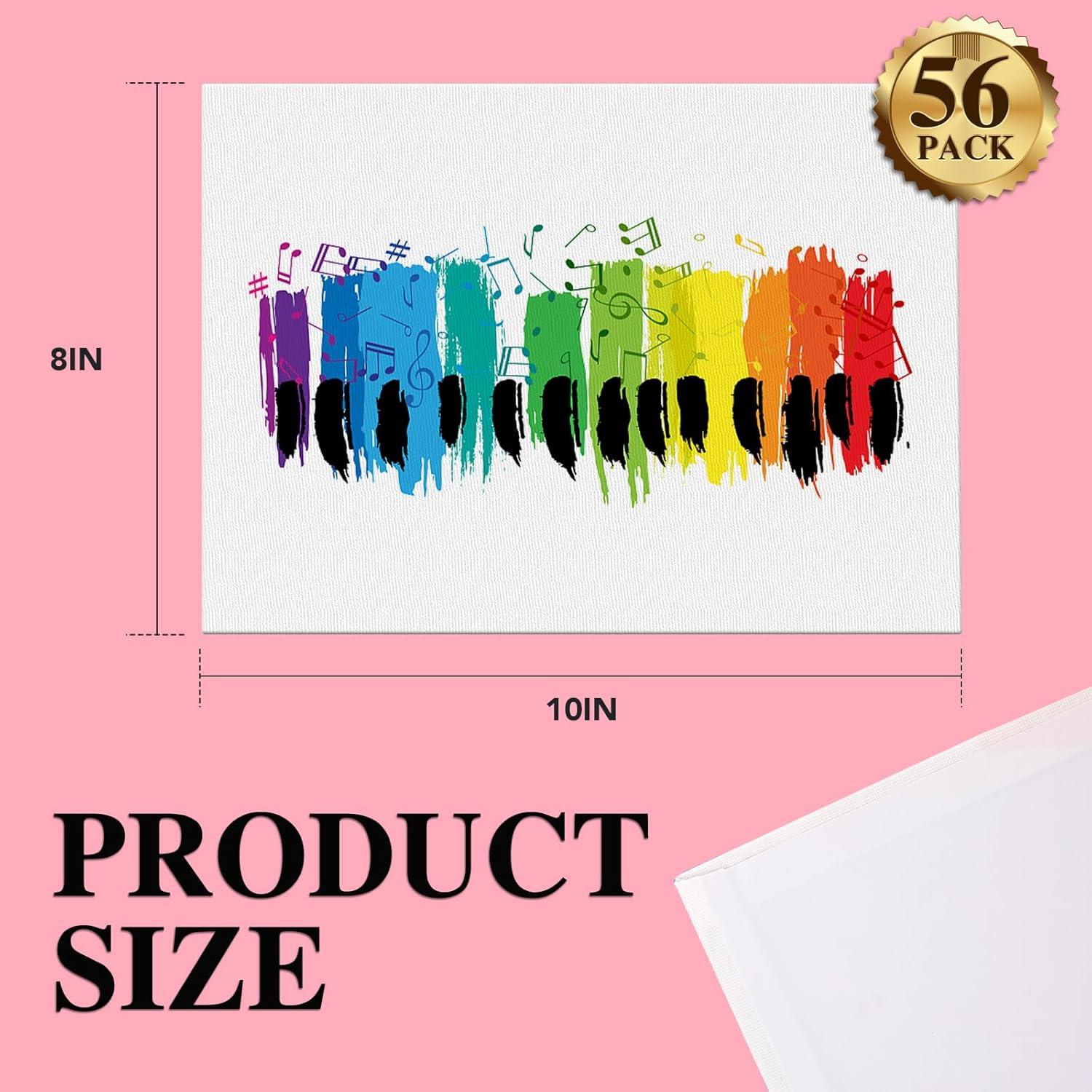 imageESRICH 8x10 Canvas for Painting 8x10 Inch Value Pack of 106 Canvas Boards for Painting Painting Canvas for Adult ampamp KidsCotton Primed Blank Canvas Panels for Oil Watercolor Acrylic Tempera810in 56pack