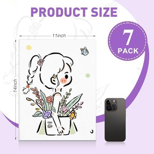 imageESRICH Canvases for Painting 11x14 30 Pack Canvas Boards for Painting Cotton Primed Acid Free Blank Canvas Panels for Oil Paint Watercolor Acrylic Paint Gouache and Tempera11x14