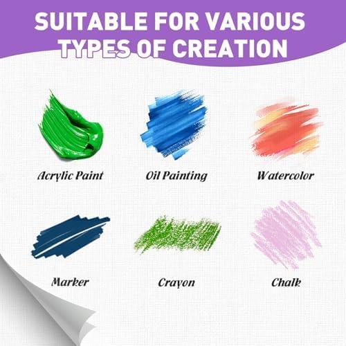 imageESRICH Canvases for Painting 11x14 30 Pack Canvas Boards for Painting Cotton Primed Acid Free Blank Canvas Panels for Oil Paint Watercolor Acrylic Paint Gouache and Tempera11x14