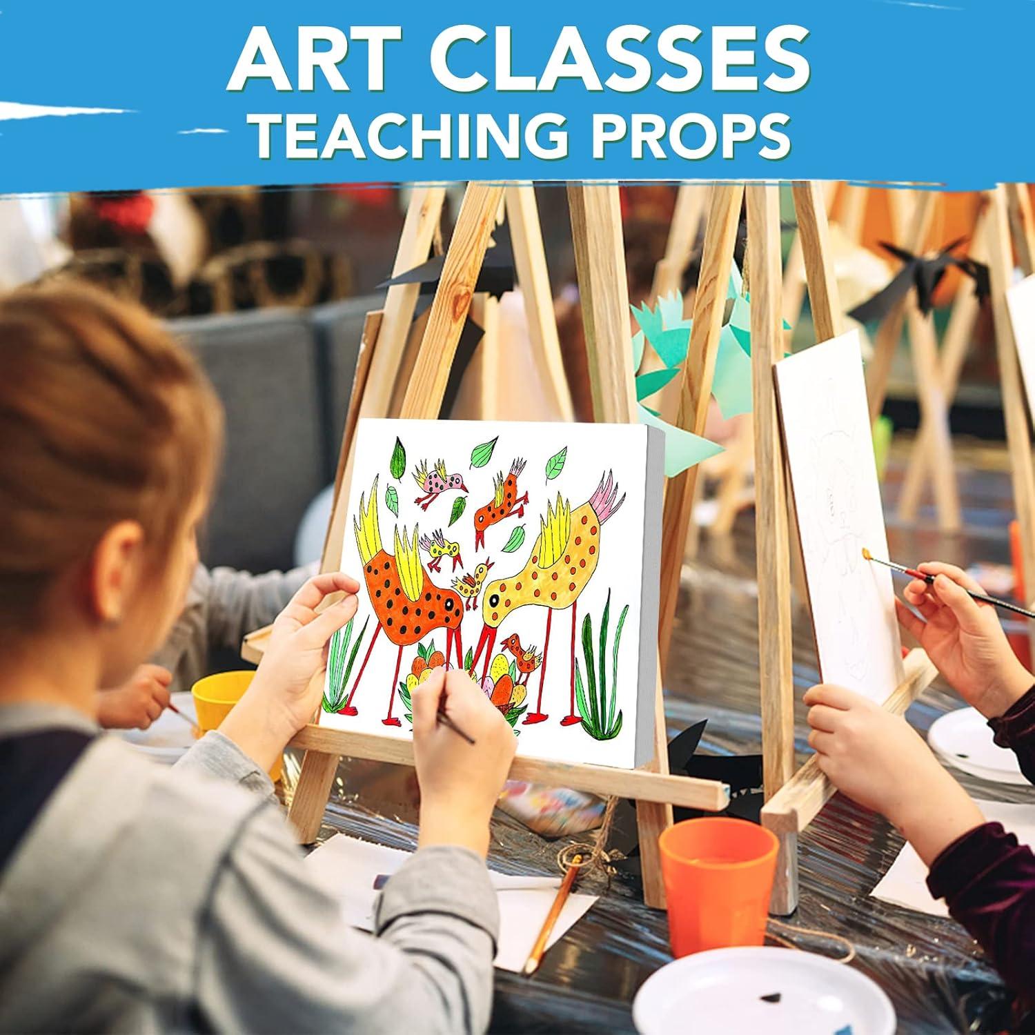 imageESRICH Mini Canvases for Painting Canvas in Bulk 32Pack 3x3In 25In Profile Small Square Canvas Blank Canvases are Great for School Projects and Kids Birthday Parties Home Decor Project5x5in18 Packs