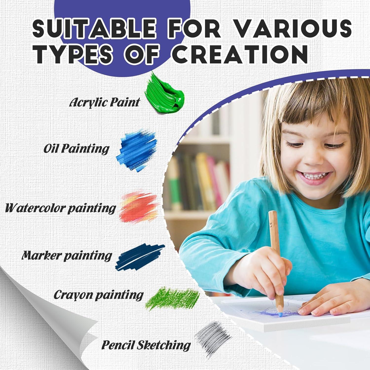 imageESRICH Mini Canvases for Painting Canvas in Bulk 32Pack 3x3In 25In Profile Small Square Canvas Blank Canvases are Great for School Projects and Kids Birthday Parties Home Decor Project6x6in16 Packs