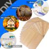 image24Pack Basswood Sheets 4x6x116 Inch Basswood for Laser Cutting ampamp Engraving Thin Plywood Wood Sheets Unfinished Wood for Crafts DIY Architectural Models Wood Burning and PaintingBasswood 18Packs