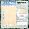 image24Pack Basswood Sheets 4x6x116 Inch Basswood for Laser Cutting ampamp Engraving Thin Plywood Wood Sheets Unfinished Wood for Crafts DIY Architectural Models Wood Burning and Painting12Packs