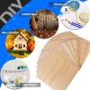 image24Pack Basswood Sheets 4x6x116 Inch Basswood for Laser Cutting ampamp Engraving Thin Plywood Wood Sheets Unfinished Wood for Crafts DIY Architectural Models Wood Burning and PaintingBasswood 30Packs