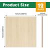 image60 Pack Basswood Sheets 12x12x18 Inch for CraftsUnfinished Wood for Laser Cutting ampamp EngravingWood BuriningPlywood for Architectural ModelsBasswood 12P