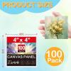 imageESRICH 16 Pack 4x6 Inch Small Canvases for Painting Painting Canvas 4x6 Inch Cotton Primed Acid Free Mini Blank Canvas Panels for Oil PaintWatercolorAcrylic Paint Gouache Tempera4x4in