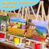imageESRICH 16 Pack 4x6 Inch Small Canvases for Painting Painting Canvas 4x6 Inch Cotton Primed Acid Free Mini Blank Canvas Panels for Oil PaintWatercolorAcrylic Paint Gouache Tempera4x4in