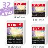 imageESRICH 48 Pack Canvas Boards for Painting 6Pcs of 4x4 4x6 5x6 6x6 8x10 10x10 9x12 11x14 Canvas for Painting Cotton Primed Blank Painting Canvas Panels for Oil Acrylic Watercolor32 pack4x4 5x5 5x7 8x10