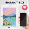 imageESRICH 5x7IN Small Canvases for Painting12 Pack Mini Canvas Boards Cotton Painting Canvas Primed Acid Free Mini Blank Canvas Panels for Oil PaintWatercolorAcrylic PaintGouacheampampTempera5x7in 120pack