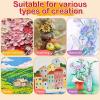 imageESRICH 5x7IN Small Canvases for Painting12 Pack Mini Canvas Boards Cotton Painting Canvas Primed Acid Free Mini Blank Canvas Panels for Oil PaintWatercolorAcrylic PaintGouacheampampTempera5x5in 16pack