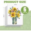 imageESRICH 5x7IN Small Canvases for Painting12 Pack Mini Canvas Boards Cotton Painting Canvas Primed Acid Free Mini Blank Canvas Panels for Oil PaintWatercolorAcrylic PaintGouacheampampTempera18x24in 6pack