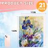 imageESRICH 8x10 Canvas for Painting 8x10 Inch Value Pack of 106 Canvas Boards for Painting Painting Canvas for Adult ampamp KidsCotton Primed Blank Canvas Panels for Oil Watercolor Acrylic Tempera1114in 21pack