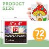 imageESRICH 8x10 Canvas for Painting 8x10 Inch Value Pack of 106 Canvas Boards for Painting Painting Canvas for Adult ampamp KidsCotton Primed Blank Canvas Panels for Oil Watercolor Acrylic Tempera44in 72pack