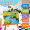 imageESRICH Canvases for Painting 11x14 30 Pack Canvas Boards for Painting Cotton Primed Acid Free Blank Canvas Panels for Oil Paint Watercolor Acrylic Paint Gouache and Tempera4x4