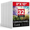 imageESRICH Canvases for Painting 11x14 30 Pack Canvas Boards for Painting Cotton Primed Acid Free Blank Canvas Panels for Oil Paint Watercolor Acrylic Paint Gouache and Tempera8x10