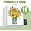 imageESRICH Canvases for Painting 11x14 30 Pack Canvas Boards for Painting Cotton Primed Acid Free Blank Canvas Panels for Oil Paint Watercolor Acrylic Paint Gouache and Tempera16x20