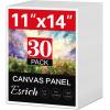 imageESRICH Canvases for Painting 11x14 30 Pack Canvas Boards for Painting Cotton Primed Acid Free Blank Canvas Panels for Oil Paint Watercolor Acrylic Paint Gouache and Tempera11x14
