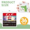 imageESRICH Canvases for Painting 11x14 30 Pack Canvas Boards for Painting Cotton Primed Acid Free Blank Canvas Panels for Oil Paint Watercolor Acrylic Paint Gouache and Tempera4x4