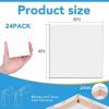 imageESRICH Mini Canvases for Painting Canvas in Bulk 32Pack 3x3In 25In Profile Small Square Canvas Blank Canvases are Great for School Projects and Kids Birthday Parties Home Decor Project4x4in24 Packs