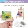 imageESRICH Mini Canvases for Painting Canvas in Bulk 32Pack 3x3In 25In Profile Small Square Canvas Blank Canvases are Great for School Projects and Kids Birthday Parties Home Decor Project3x3in32 Packs