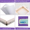 imageESRICH Mini Canvases for Painting Mini Canvas Bulk 200 Pack 24x24In 25In Profile Small Square Canvas Blank Canvases are Great for School Projects and Kids Birthday Parties Home Decor Project24x24in200 Packs
