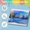 imageESRICH Mini Canvases for Painting Mini Canvas Bulk 200 Pack 24x24In 25In Profile Small Square Canvas Blank Canvases are Great for School Projects and Kids Birthday Parties Home Decor Project5x5in36 Packs
