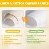 imageESRICH Professional Linen Canvas for Painting 5 Pack Linen Canvas Panels 11x14 Primed Acid Free Blank Canvas Boards for Painting for Artists Painters12x16in 5Pack