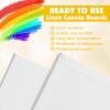 imageESRICH Professional Linen Canvas for Painting 5 Pack Linen Canvas Panels 11x14 Primed Acid Free Blank Canvas Boards for Painting for Artists Painters12x16in 5Pack