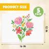 imageESRICH Professional Linen Canvas for Painting 5 Pack Linen Canvas Panels 11x14 Primed Acid Free Blank Canvas Boards for Painting for Artists Painters12x16in 5Pack