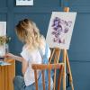 imageESRICH Professional Linen Canvas for Painting 5 Pack Linen Canvas Panels 11x14 Primed Acid Free Blank Canvas Boards for Painting for Artists Painters8x10in 5Pack