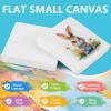 imageESRICH Small Stretched Canvas for Painting 6x6 inch 25Profile Art Primed 6 Pack Canvases for Painting Cotton Small Professional Blank Paint Canvas for Kids and Art Supplies for Acrylics Oils2x2in24P
