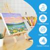 imageESRICH Small Stretched Canvas for Painting 6x6 inch 25Profile Art Primed 6 Pack Canvases for Painting Cotton Small Professional Blank Paint Canvas for Kids and Art Supplies for Acrylics Oils5x7in8P