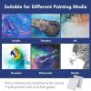 imageESRICH Stretched Canvas 6 Pack 8x8 Primed AcidFree Wood Framed Blank Canvas Art Canvases for Beginners Artists Used for Oil Acrylic Paint Pouring Painting12 Packs Stretched Canvas  44in