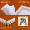 imageESRICH Stretched Canvas 6 Pack 8x8 Primed AcidFree Wood Framed Blank Canvas Art Canvases for Beginners Artists Used for Oil Acrylic Paint Pouring Painting20 Packs Stretched Canvas  2424in