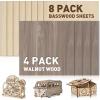 Basswood 8P+Walnut 4P