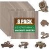 image60 Pack Basswood Sheets 12x12x18 Inch for CraftsUnfinished Wood for Laser Cutting ampamp EngravingWood BuriningPlywood for Architectural ModelsWalnut 8 p