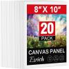 imageESRICH Canvas Boards for Painting 5x7IN 48 Pack Small Canvases for Painting Canvas Primed AcidFree Blank Canvas Panels for Oil Paint Watercolor Acrylic Paint Gouache ampamp Tempera8x10in