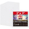 imageESRICH Canvases for Painting 11x14 30 Pack Canvas Boards for Painting Cotton Primed Acid Free Blank Canvas Panels for Oil Paint Watercolor Acrylic Paint Gouache and Tempera3x3