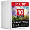 imageESRICH Canvases for Painting 11x14 30 Pack Canvas Boards for Painting Cotton Primed Acid Free Blank Canvas Panels for Oil Paint Watercolor Acrylic Paint Gouache and Tempera8x10