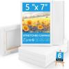 imageESRICH Stretched Canvas 6 Pack 8x8 Primed AcidFree Wood Framed Blank Canvas Art Canvases for Beginners Artists Used for Oil Acrylic Paint Pouring Painting6 Packs Stretched Canvas  57in