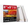 imageESRICH Stretched Canvas 6 Pack 8x8 Primed AcidFree Wood Framed Blank Canvas Art Canvases for Beginners Artists Used for Oil Acrylic Paint Pouring Painting6 Packs Stretched Canvas  88in